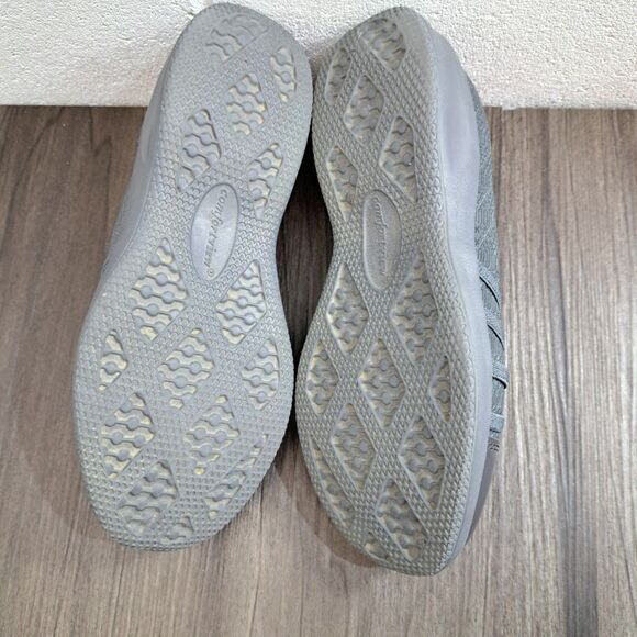 Comfortview Wide Width Athletic Shoes Women's Gray Slip On Flats Size 7 Wide - Picture 6 of 7